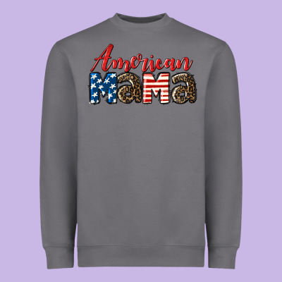 Western American Mama Mother's Day Heavyweight Sweatshirt Designed By Lillyallendesigns