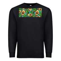Black avacado with turquoise and leopard background 11 oz mug Premium Sweatshirt - BarkalooDesign