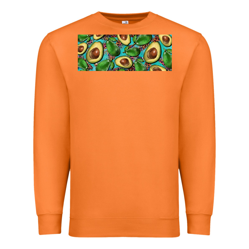 Avacado With Turquoise And Leopard Background 11 Oz Mug Premium Sweatshirt by BarkalooDesign | Teevron