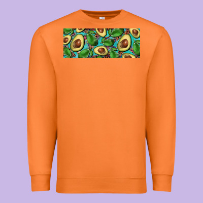 Avacado With Turquoise And Leopard Background 11 Oz Mug Premium Sweatshirt Designed By Barkaloodesign