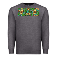 Charcoal Heather avacado with turquoise and leopard background 11 oz mug Premium Sweatshirt - BarkalooDesign