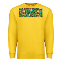 Lemon avacado with turquoise and leopard background 11 oz mug Premium Sweatshirt - BarkalooDesign