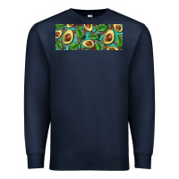 Navy avacado with turquoise and leopard background 11 oz mug Premium Sweatshirt - BarkalooDesign