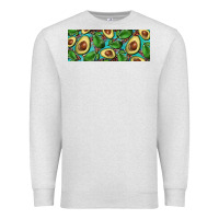 Oatmeal Heather avacado with turquoise and leopard background 11 oz mug Premium Sweatshirt - BarkalooDesign