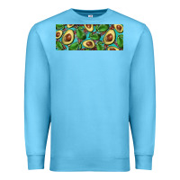 Ocean Blue avacado with turquoise and leopard background 11 oz mug Premium Sweatshirt - BarkalooDesign