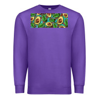 Purple avacado with turquoise and leopard background 11 oz mug Premium Sweatshirt - BarkalooDesign