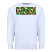 White avacado with turquoise and leopard background 11 oz mug Premium Sweatshirt - BarkalooDesign