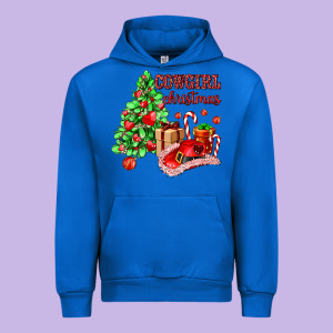 Cowgirl Christmas Urban Hoodie Designed By Adodesignshop