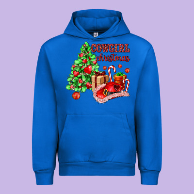 Cowgirl Christmas Urban Hoodie Designed By Adodesignshop