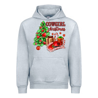 Heather Grey Cowgirl Christmas Urban Hoodie - AdoDesignShop