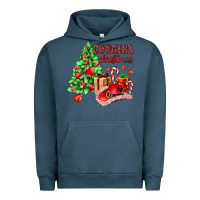 Pigment Midnight Navy Cowgirl Christmas Urban Hoodie - AdoDesignShop