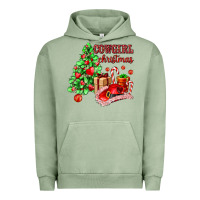 Pigment Oil Green Cowgirl Christmas Urban Hoodie - AdoDesignShop