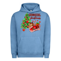Pigment Pebble Blue Cowgirl Christmas Urban Hoodie - AdoDesignShop