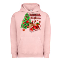 Pigment Salmon Cowgirl Christmas Urban Hoodie - AdoDesignShop