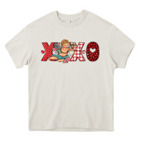 Cream xoxo cupid Heavy Core Tee - RanaPortraitStore
