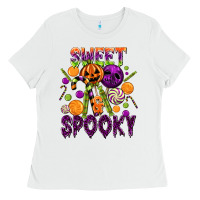 White Sweet and Spooky Ladies Tee - texasbilliewilder