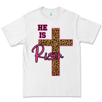 White He Is Risen Leopard Premium Tee - Bettercallsaul
