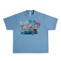 Pebble Blue happy 4th of july gnome truck Urban Heavy Tee - CowGirlArtShop
