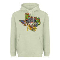 Matcha texas map armadillo Heavyweight Hoodie - BarkalooDesign