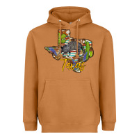 Meerkat texas map armadillo Heavyweight Hoodie - BarkalooDesign