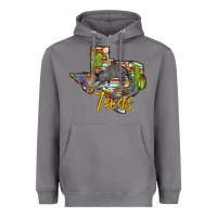 Storm texas map armadillo Heavyweight Hoodie - BarkalooDesign