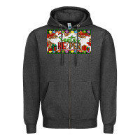 Charcoal Heather Christmas Santa's Helper Zipper Hoodie - Artiststas