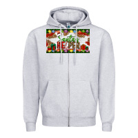 Heather Grey Christmas Santa's Helper Zipper Hoodie - Artiststas