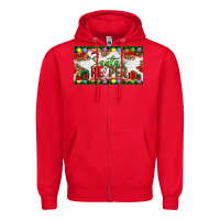 Red Christmas Santa's Helper Zipper Hoodie - Artiststas