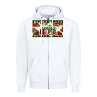 White Christmas Santa's Helper Zipper Hoodie - Artiststas