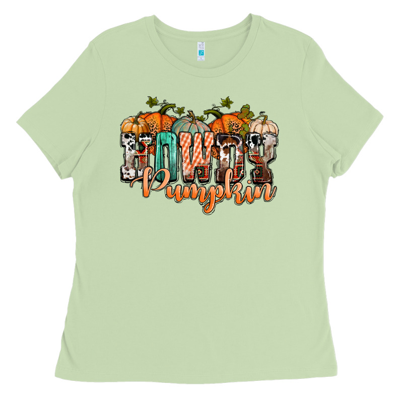 Western Howdy Pumpkin Ladies Tee by NancyCooperArtShop | Teevron