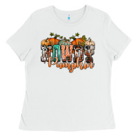 White western howdy pumpkin Ladies Tee - NancyCooperArtShop