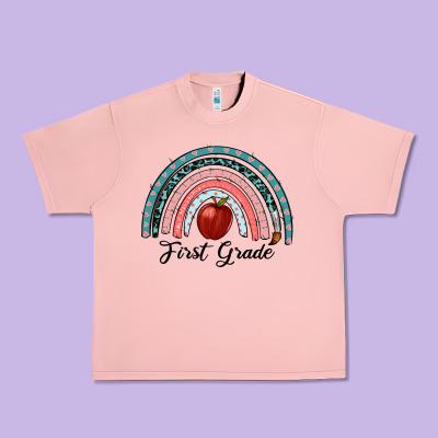 First Grade Rainbow Urban Heavy Tee Designed By Ranaportraitstore