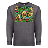 Charcoal Heather avacado Premium Sweatshirt - BarkalooDesign