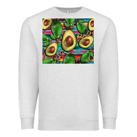 Oatmeal Heather avacado Premium Sweatshirt - BarkalooDesign