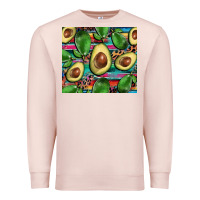 Pale Pink avacado Premium Sweatshirt - BarkalooDesign