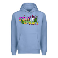Colony Blue Stay Spooky Premium Hoodie - CowhideDigitalArt