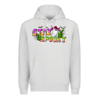 Dove Grey Stay Spooky Premium Hoodie - CowhideDigitalArt