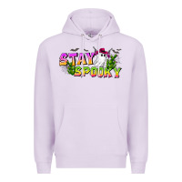 Lilac Stay Spooky Premium Hoodie - CowhideDigitalArt