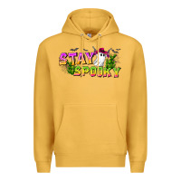 Mustard Stay Spooky Premium Hoodie - CowhideDigitalArt
