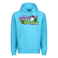 Ocean Blue Stay Spooky Premium Hoodie - CowhideDigitalArt