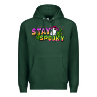 Sports Green Stay Spooky Premium Hoodie - CowhideDigitalArt