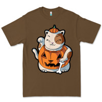 Cacao cute kawaii maneki neko cat halloween pumpkin costume boys Premium Tee - trangStudio