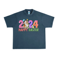 Midnight Navy 2024 happy easter Urban Heavy Tee - CowGirlArtShop