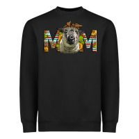 Black hampshire sheep mom Mother's Day Heavyweight Sweatshirt - LillyAllenDesigns
