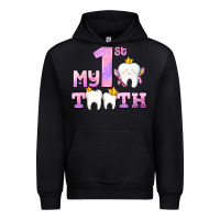 Black my first tooth with teeth for girls Urban Hoodie - AdoDesignShop