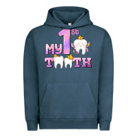 My First Tooth With Teeth For Girls Urban Hoodie | Teevron