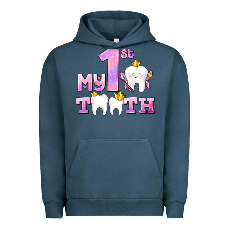 My First Tooth With Teeth For Girls Urban Hoodie by AdoDesignShop | Teevron