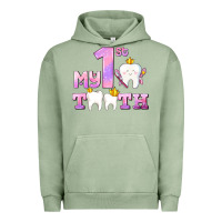 Pigment Oil Green my first tooth with teeth for girls Urban Hoodie - AdoDesignShop