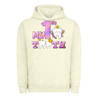 Pigment Pistachio my first tooth with teeth for girls Urban Hoodie - AdoDesignShop