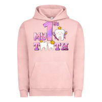 Pigment Salmon my first tooth with teeth for girls Urban Hoodie - AdoDesignShop